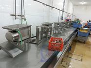 Stainless Steel Durable Prawn Cut Machine , 120W Shrimp Peeler And Deveiner Machine