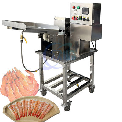 60-80pcs/Min Cooked Shrimp Sushi Cutting Machine Sushi Shrimp Belly Cutter