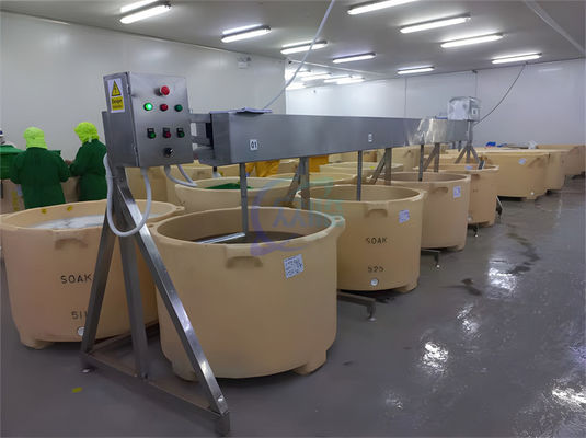 Seafood Processing Shrimp Soaking Mixer Material Soaking Machine Kimchi Mixer Double-position Double-barrel Stainless St