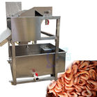 Shrimp debris cleaning and separator machine, shrimp hair roller cleaning machine