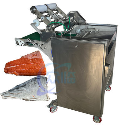 40-60pcs/min High Efficient Salmon Peeling Machine 0.75KW Salmon Skinning Machine