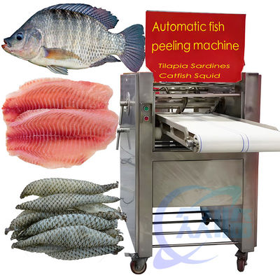 750W Practical Fish Skinning Machine Multiscene For Squid Peeling