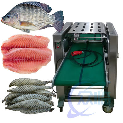 50Hz 3P Fish Skin Cleaning Machine Anti Corrosion 300-400KG/H