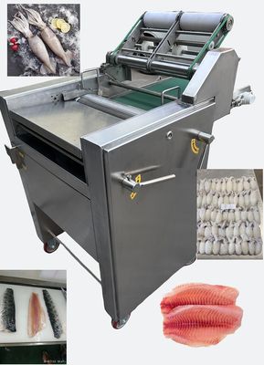 Efficient Stainless Steel 304 Squid Skinning Machine 0.75KW Squid Skin Remover