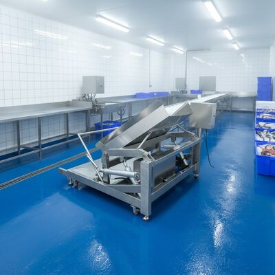 Good price 380V Automatic Feeding Machine 50Hz Automatic Tipper 2100x1560x1300mm Automatic Flipping Machine for Seafood Turning Tank online