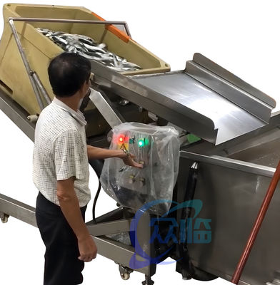 Stable Industrial Prawn Processing Equipment , Anti Erosion Shrimp Lifting Machine