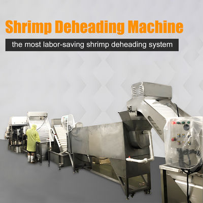 Automatic Shrimp Deheading Machine 11.7KW Stainless Steel 304 Material