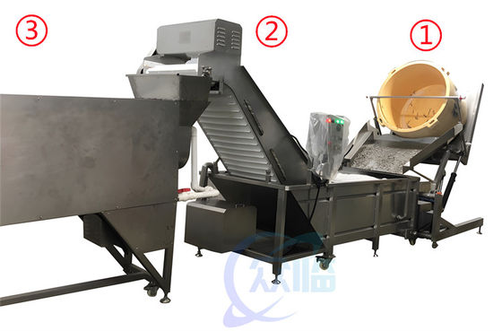 Stable 380V Seafood Processing Plant , Multipurpose Shrimp Deheading Line