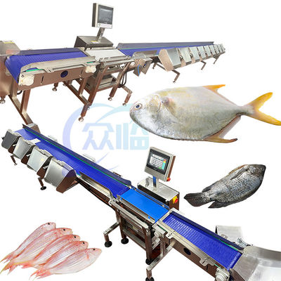 SUS304 Fish Weight Sorting Machine Lever type 261 pcs/min