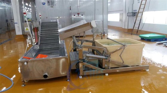 fish shrimp Processing plant production line feeder electric raw material pouring platform Factory direct sales