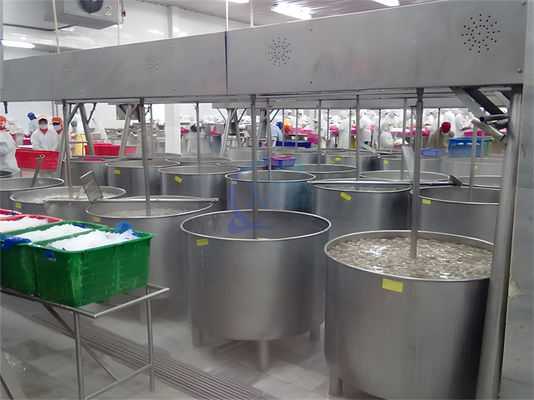 Large capacity drum mixer Shrimp Processing