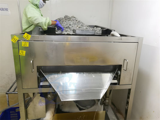 Shrimp processing machine, shrimp hair processing and cleaning machine, shrimp waste sorter