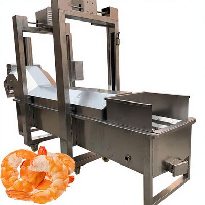 Good price Industrial Shrimp Cooking Machine Durable 3.7KW for Seafood Processing Zolim Seafood Cooker Steam Cooking Tunnel for Seafood online