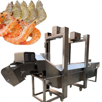 Good price ISO SUS304 Multipurpose Shrimp Processing Machine 380V Shrimp Cooking Tunnel 3.7KW Automatic Blanching Machine online