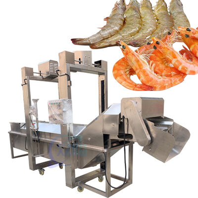 Good price 3P Multiscene Prawn Tunnel Cooker , Practical Shrimp Steam Cooking Line online