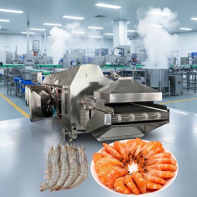 Good price Durable Smart Shrimp Cooking Machine Multiscene 11000x2200x2000mm Shrimp Cooker Shrimp Cooking Line for Seafood Plant Cooking online