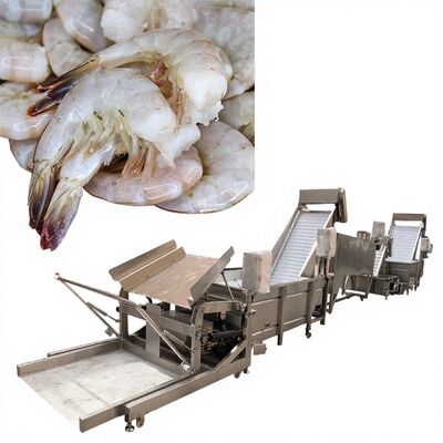 Good price Zolim Practical Shrimp Head Removal Machine 3200x630x1600mm Multiscene Automatic Shrimp Deheading System 1000-1500kg 380V online