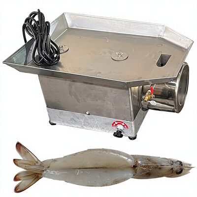 Good price 0.12KW Stable Shrimp Cutting Machine Multi Function 510x400x300mm Prawn EZ Peeling Machine High Speed Shrimp Cutter online