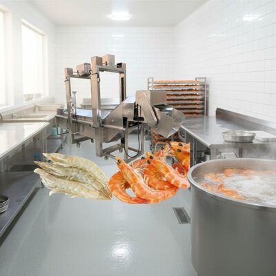Good price 380V Shrimp Blanching Machine 3.7kw Shrimp Cooker Zolim Shrimp Cooking Equipment Automatic Prawn Cooker Shrimp Cooking Line online