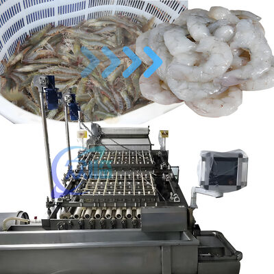 Good price Large Capacity Shrimp Peeling Equipment / Shrimp Peeler Deveiner / Shrimp Shells Removing Machine online