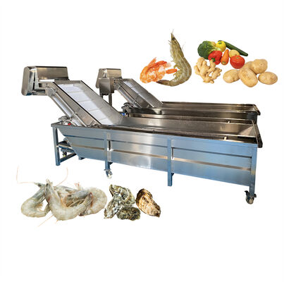 Good price Stainless Steel Seafood Processing Equipment Fish and Shrimp Speed Controller High Pressure Bubble Cleaner online
