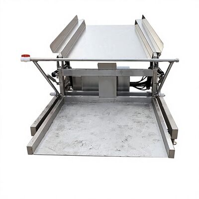 Good price Seafood Automatic Dumping Tank for Food Processing Plastic Bucket Lifting Platform 2.2kw Automatic Turning Tub Lifting Tank online