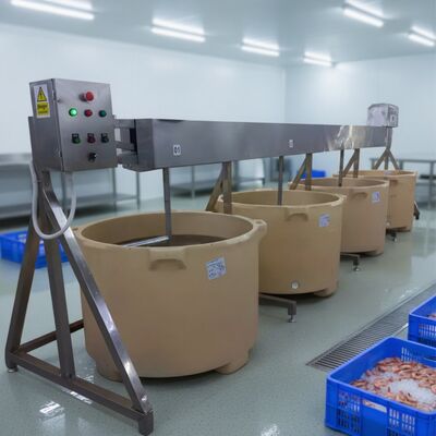 Good price Shrimp Soaking Blender Shrimp Processing Machine Immersion Mixer Insulation Barrel Mixer Automatic Shrimp Mixer Fillet Soaking online