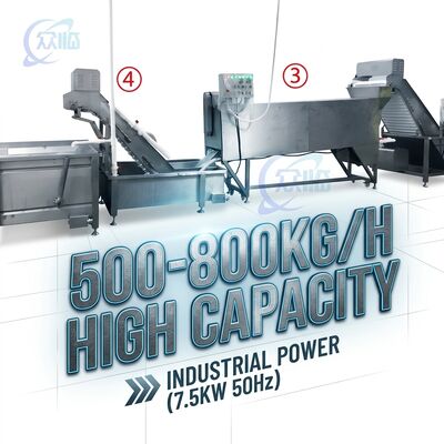 Good price Adjustable Speed Shrimp Head Screening Machine Anti Corrosive SUS316 2500-3000KG 3.0KW 380V online
