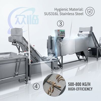 Good price Energy Saving Shrimp Deheading Sorting Machine SUS304 Stainless Steel 1200-1800KG 7.5KW 380V online