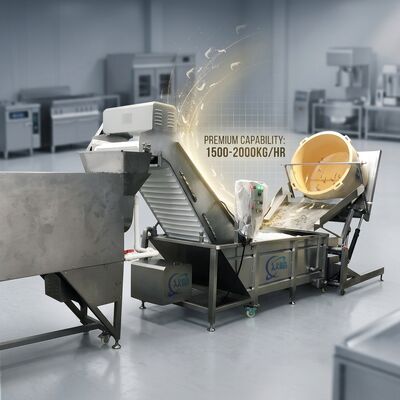 Good price SUS304 Shrimp Head Removal System 316L Stainless Steel 2500-3000KG 15KW 220V For Frozen Food Factory online