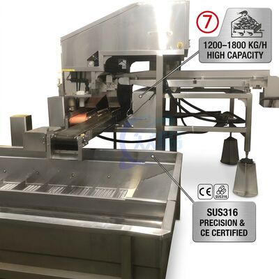 Good price Long Life Automatic Shrimp Deheading System SUS316L 2000-2500KG 3.0KW 415V For Catering Factory online