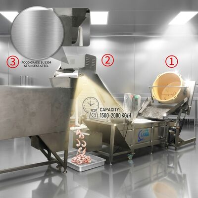 Good price Wear Resistant Shrimp Head Separator SUS304 Stainless Steel 500-800KG 9.0KW 440V For Commercial Kitchen online