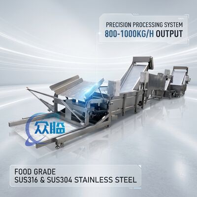 Good price Continuous Duty Seafood Processing Plant Equipment Food Grade SUS304 2500-3000KG 0.8KW 60Hz online